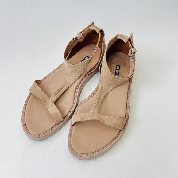 Ann Demeulemeester t-straps suede sandals, Beige, Size 9/9.5” - Picture 3 of 14